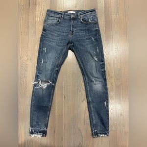 Zara ripped jeans